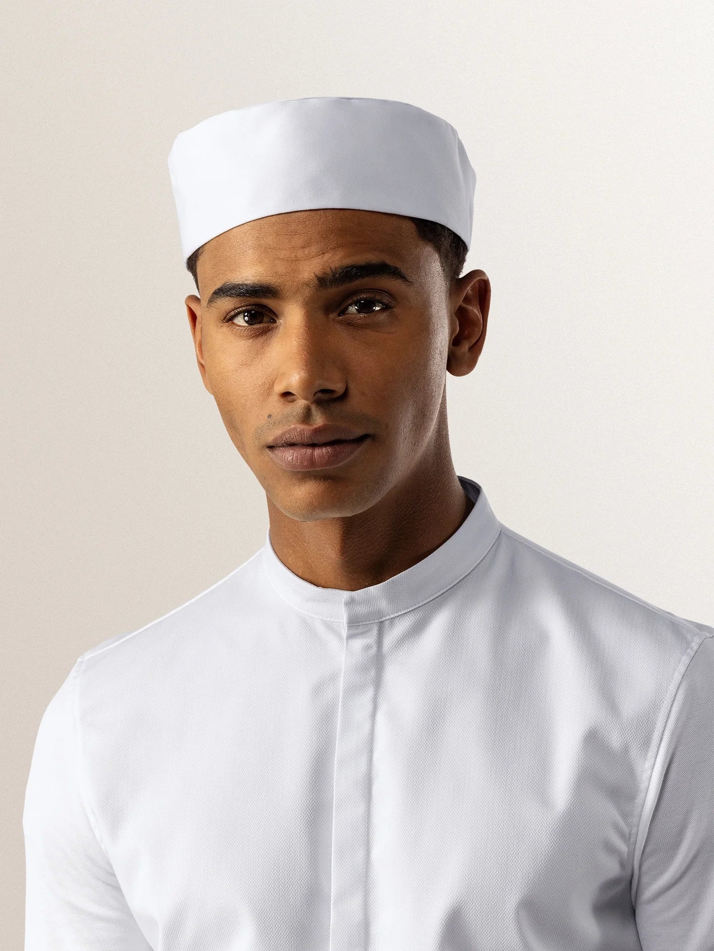 Chef Hat Fez White by Le Nouveau Chef -  ChefsCotton