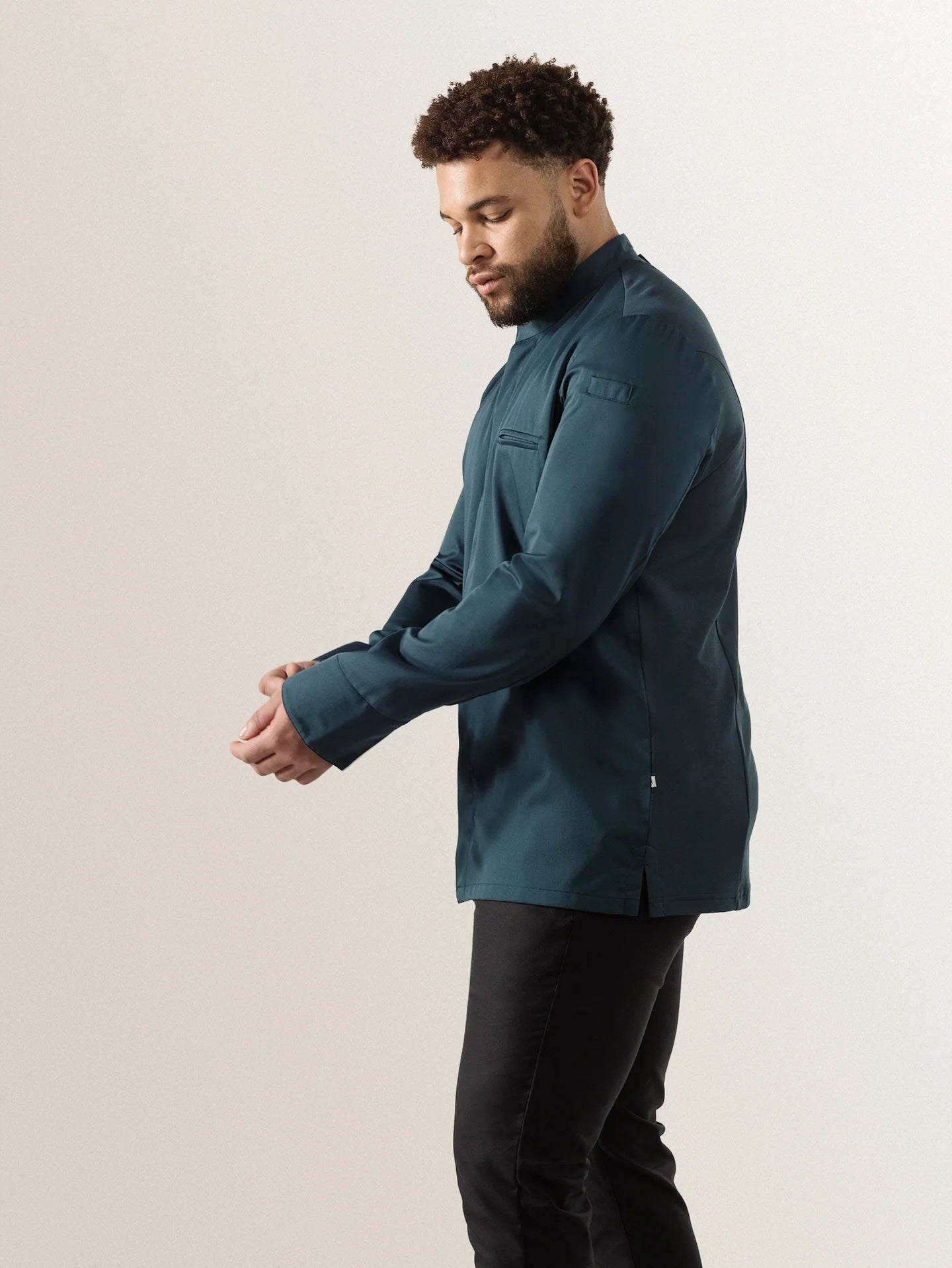 Chef Jacket Alain Petrol by Le Nouveau Chef -  ChefsCotton
