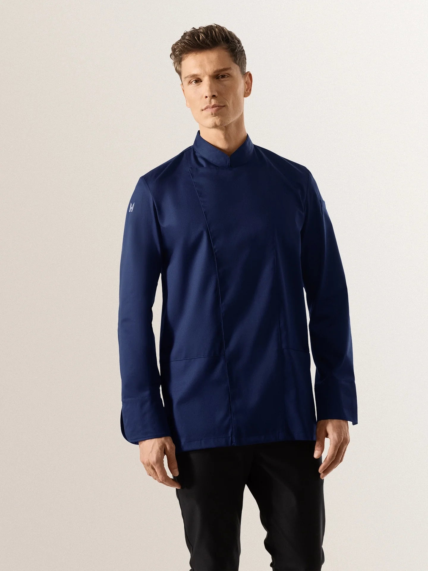 Chef Jacket Dave Navy by Le Nouveau Chef -  ChefsCotton