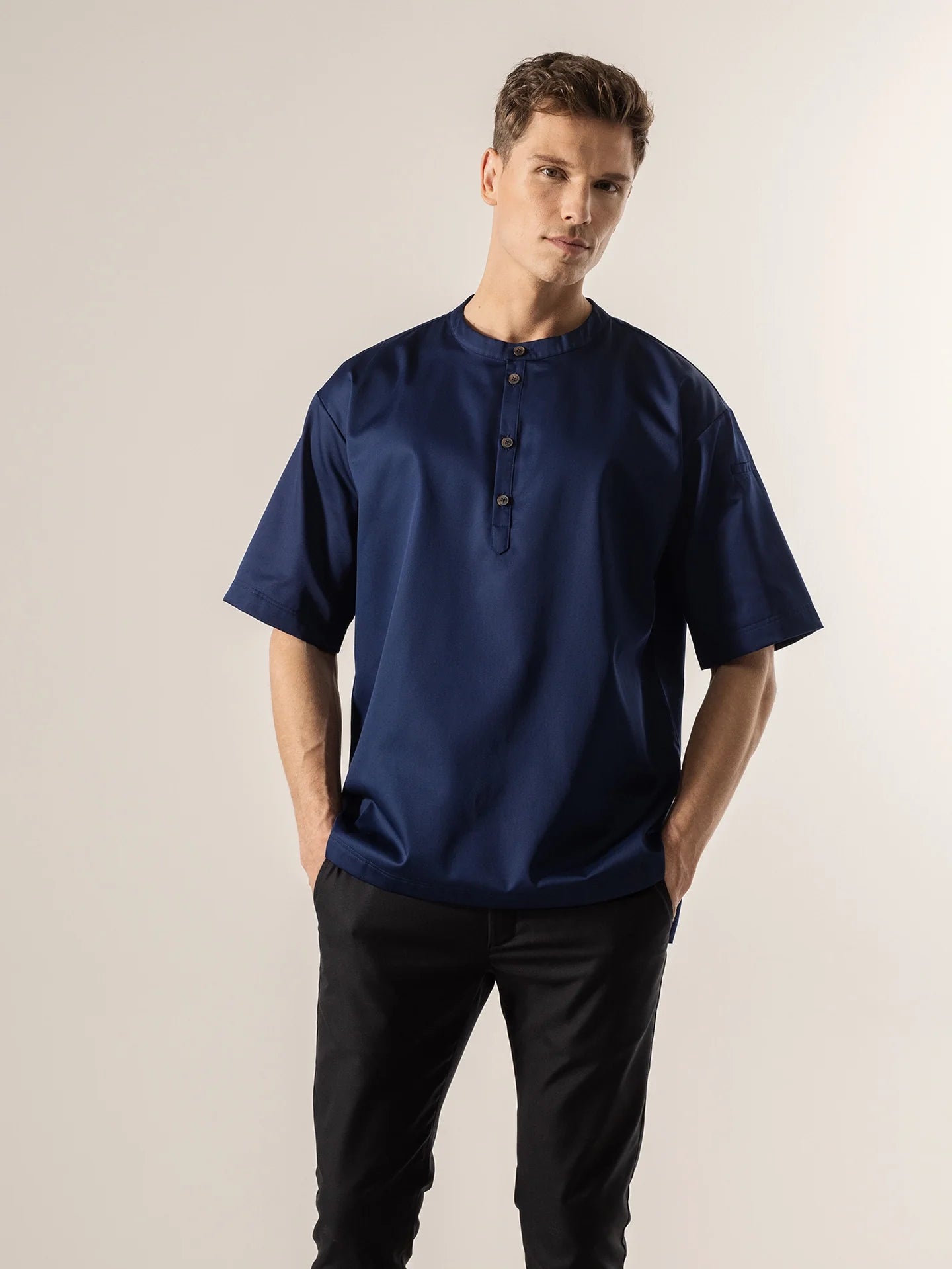 T-shirt Gorgio Patriot Blue by Le Nouveau Chef -  ChefsCotton