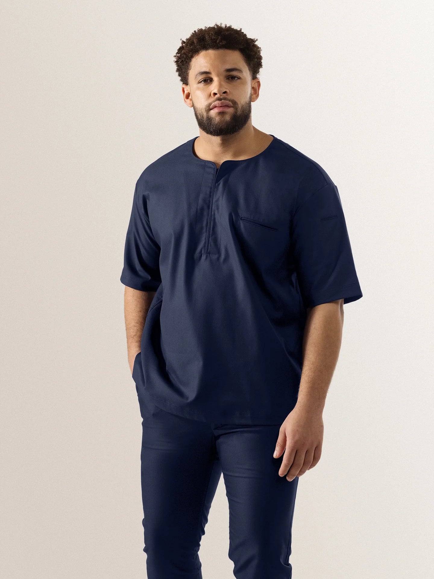 T-shirt Norian Deep Blue by Le Nouveau Chef -  ChefsCotton
