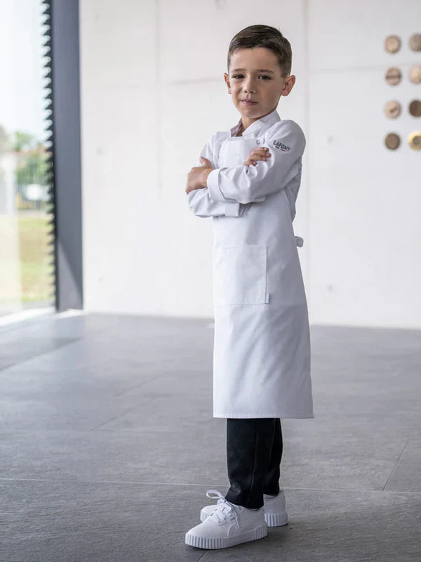 Kids Apron Galanga White by LaFont -  ChefsCotton
