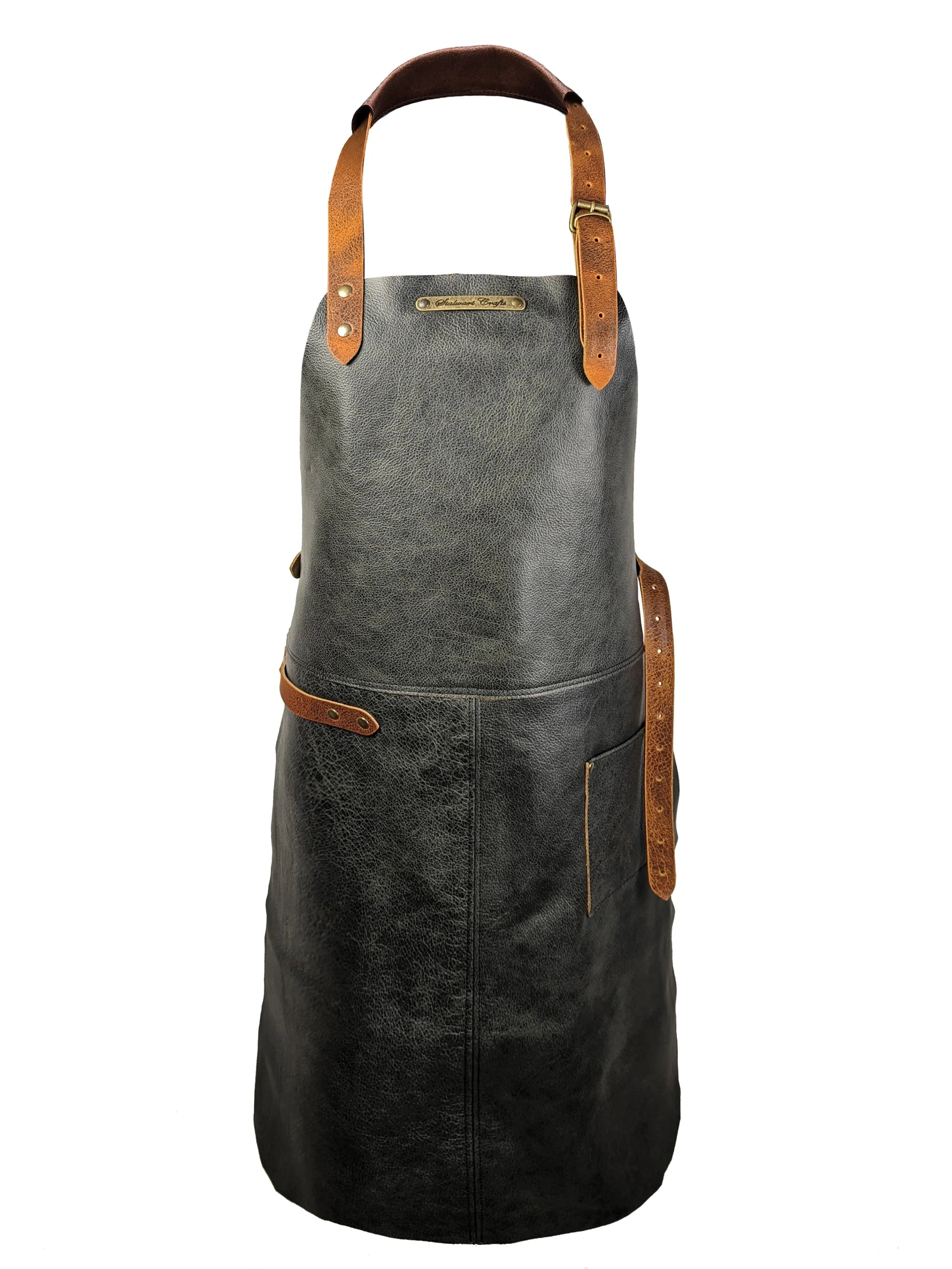 Leather Apron Classic Black Deluxe by Handcrafted Leather Aprons -  ChefsCotton