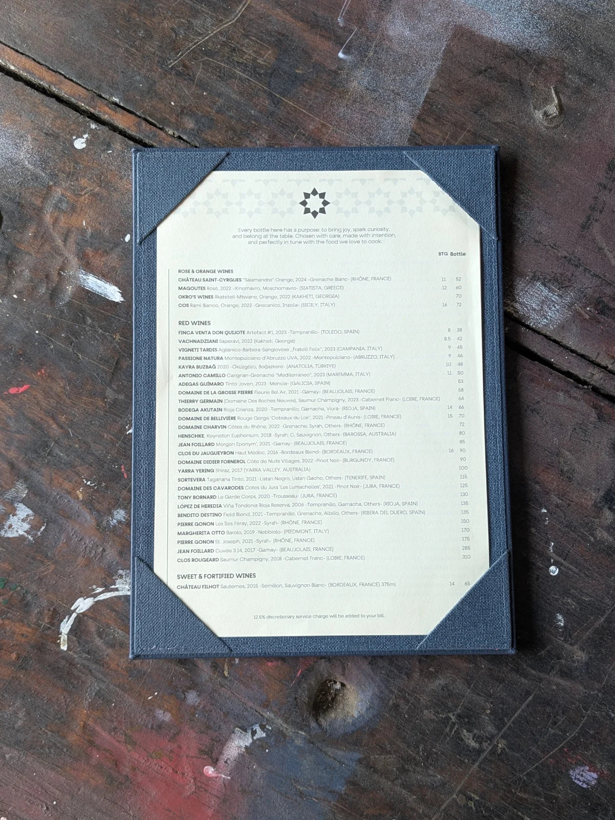 Leather Panel Board Menu Deluxe - ChefsCotton