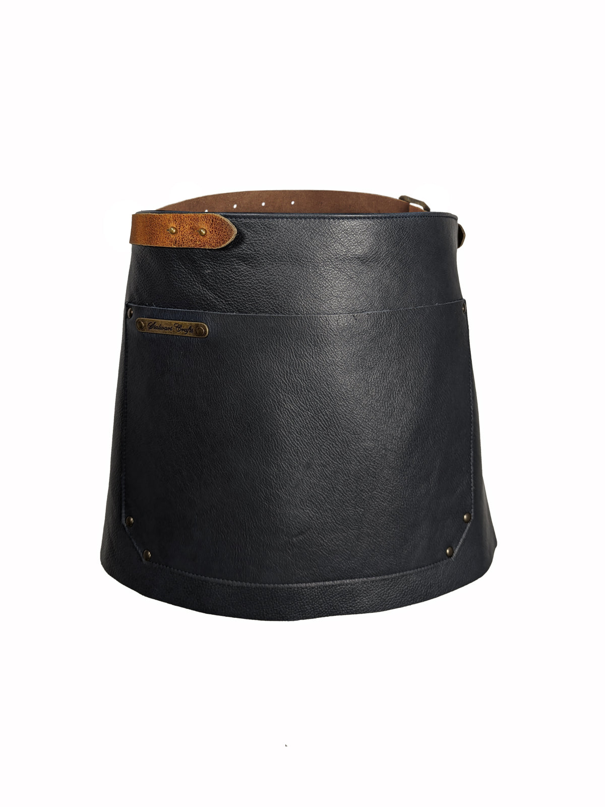 Leather Waist Apron Deluxe Black by Professional -  ChefsCotton