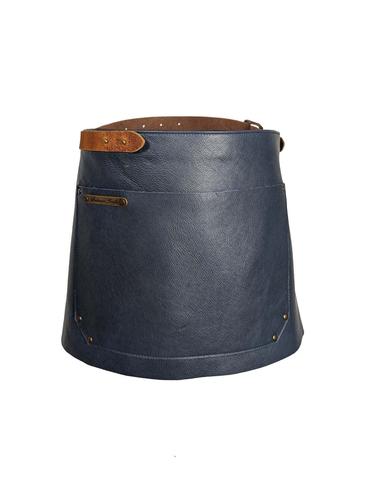 Leather Waist Apron Deluxe Blue by Professional -  ChefsCotton