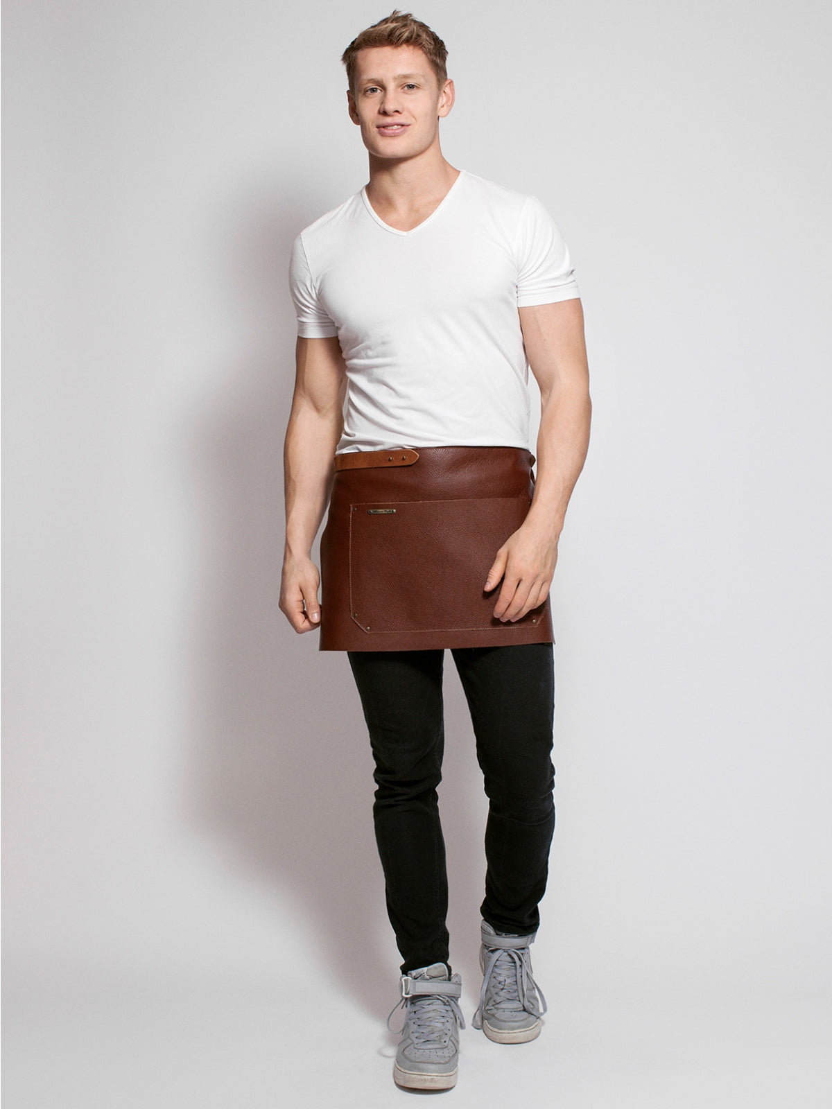 Leather Waist Apron Deluxe Brown