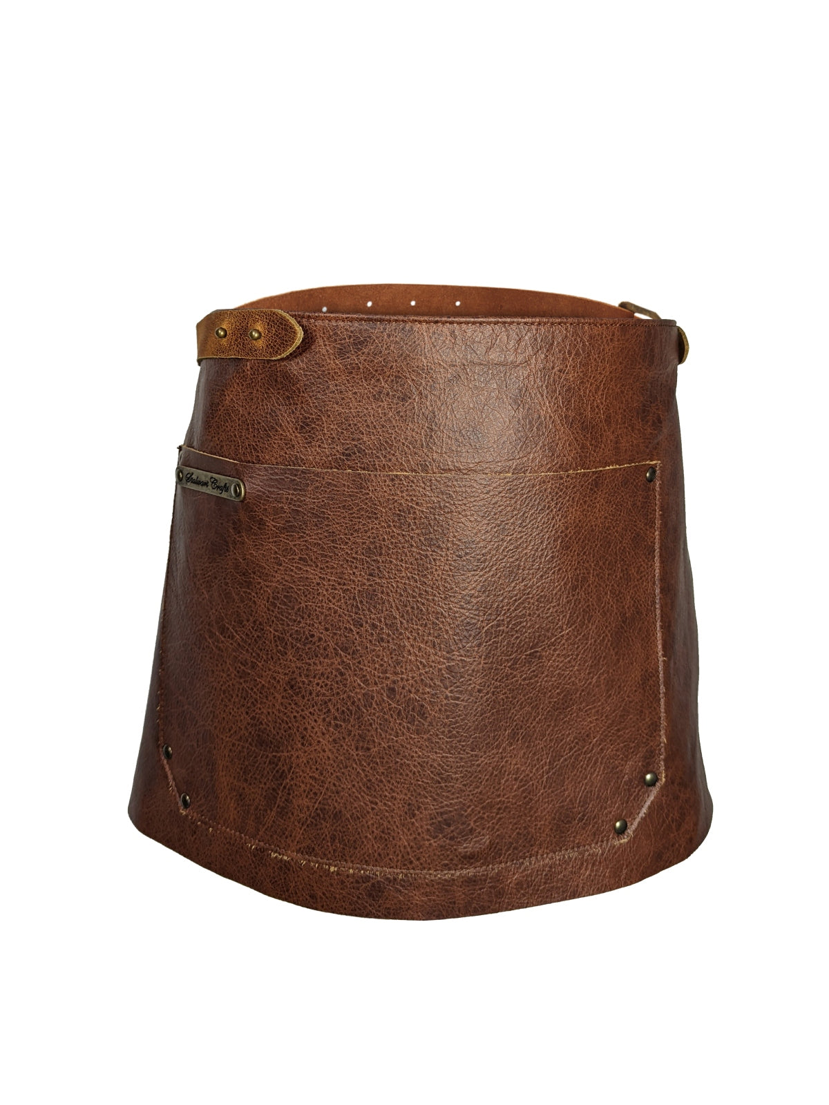Leather Waist Apron Deluxe Brown by Stalwart -  ChefsCotton