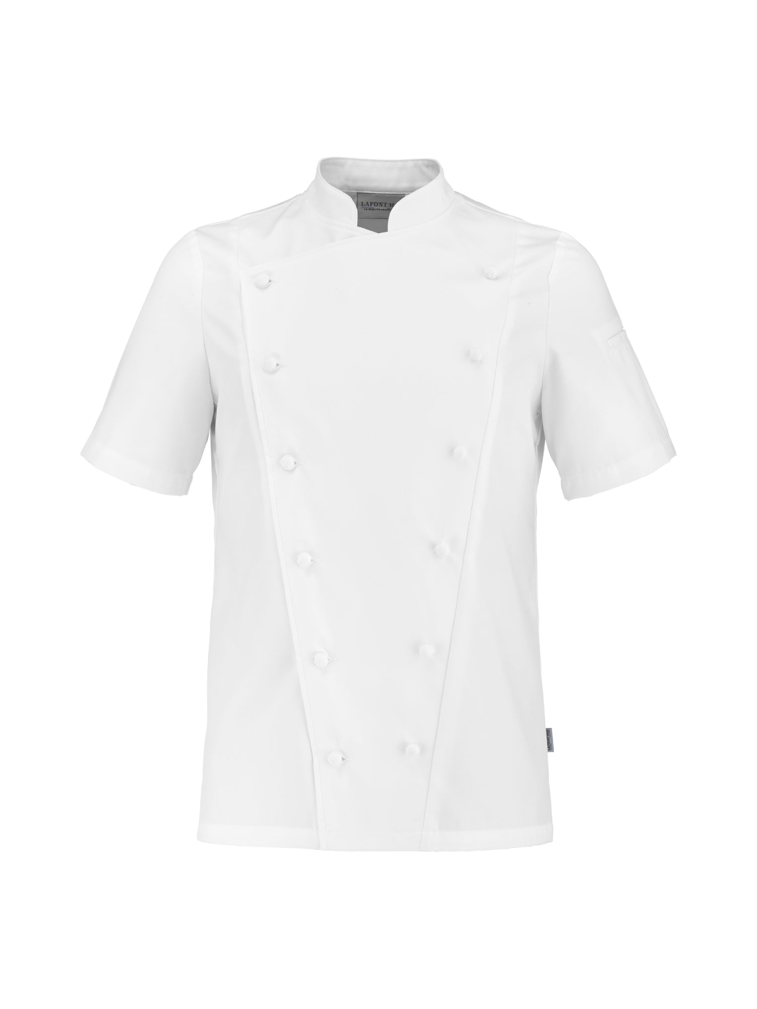 Men's Short-Sleeved Chef Jacket Platine White by LaFont - ChefsCotton