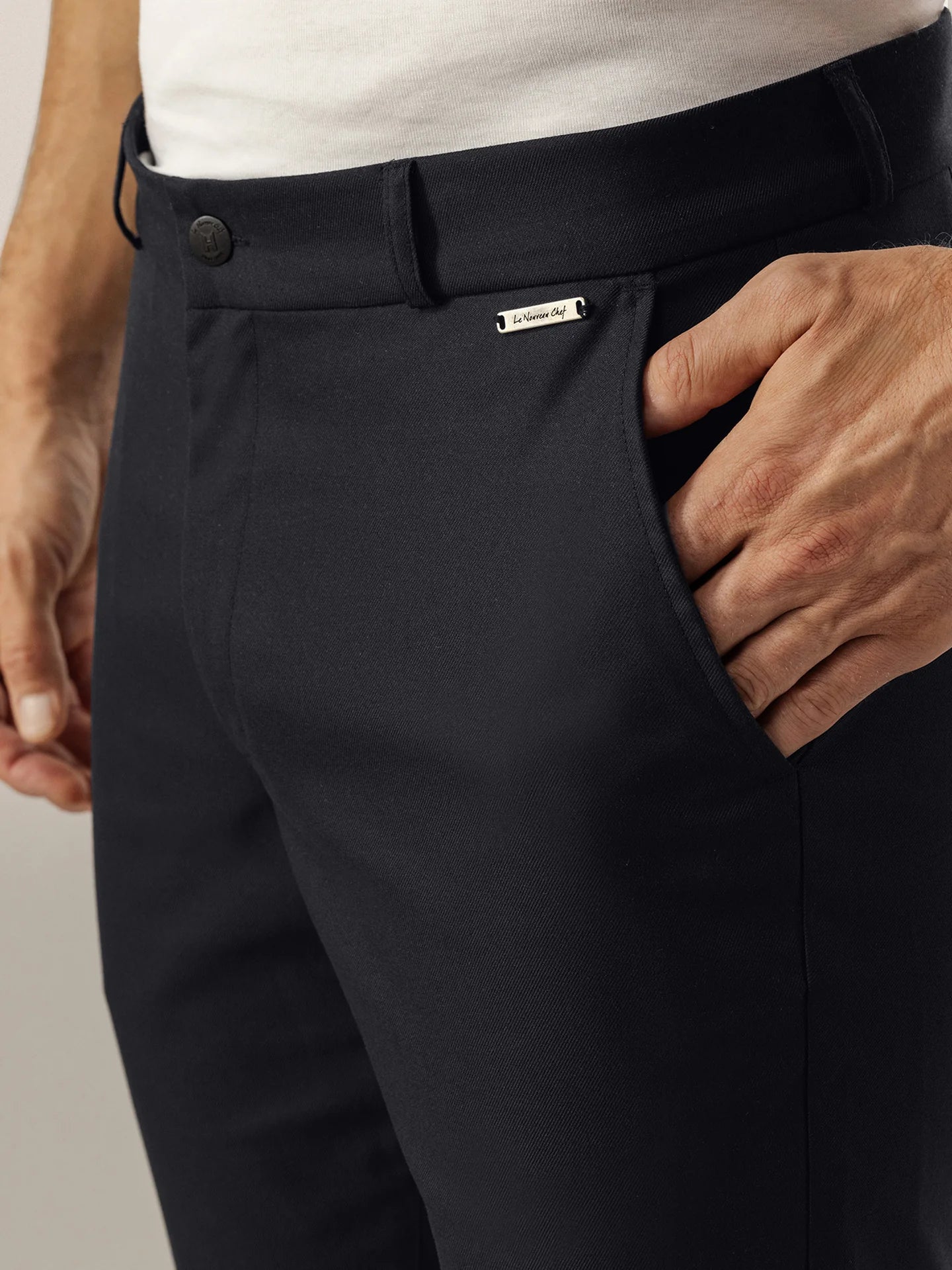 Pants Tokyo Black by Le Nouveau Chef -  ChefsCotton