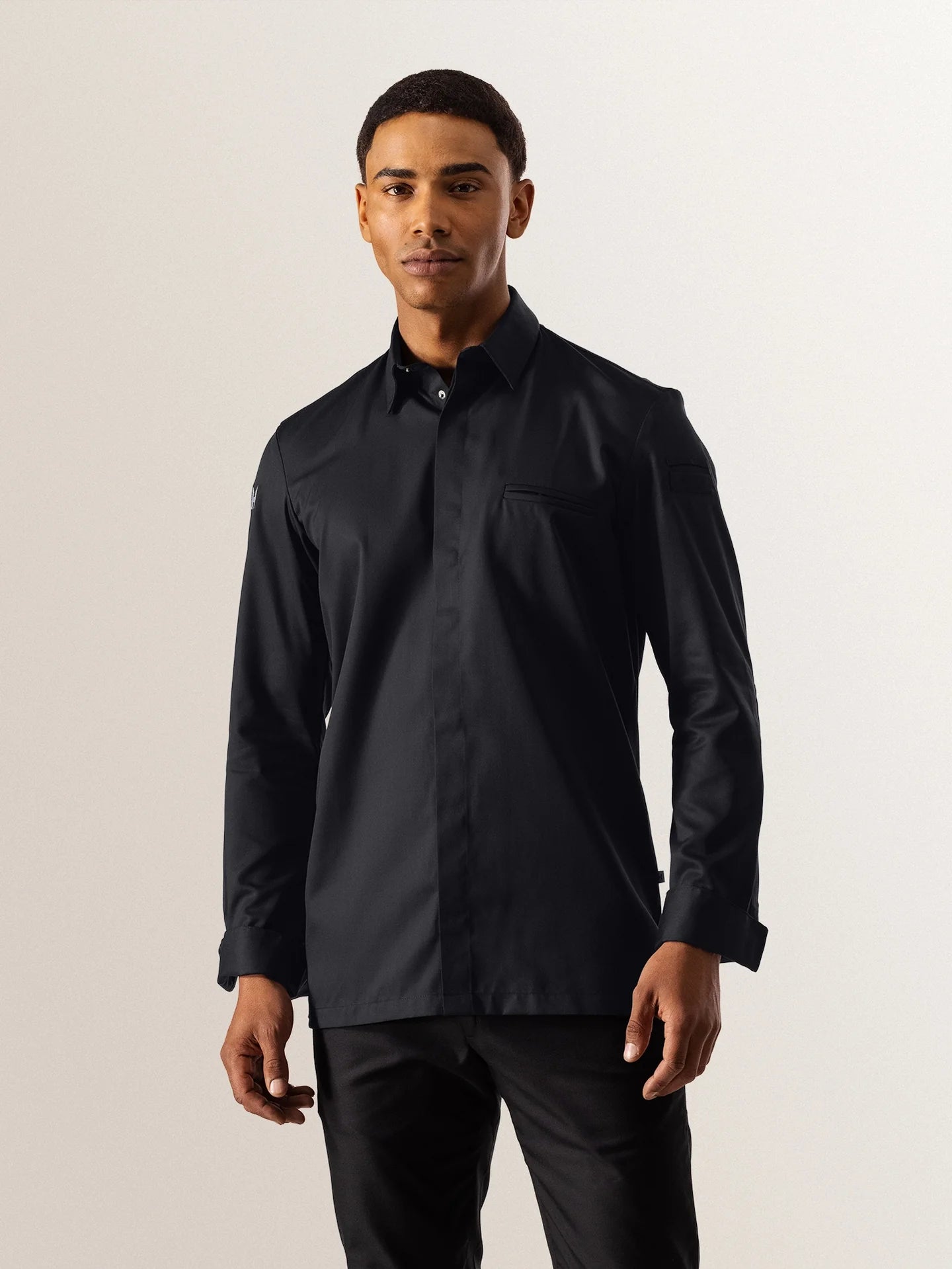 Chef Jacket Angelo Black by Le Nouveau Chef -  ChefsCotton