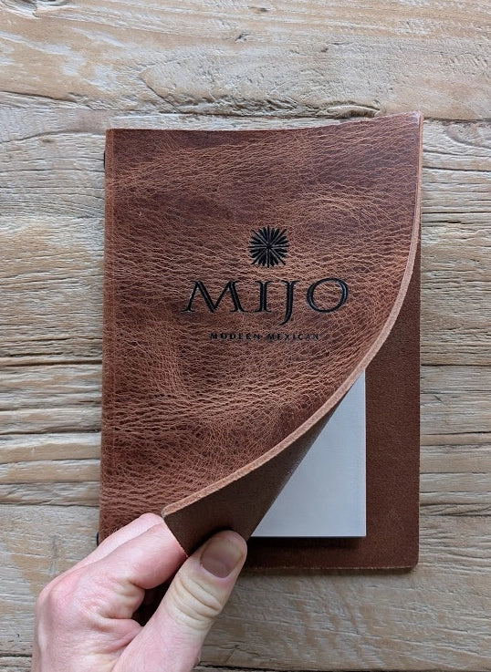 Menu Cover Saddlehide Skin - Magazine Style by ChefsCotton -  ChefsCotton