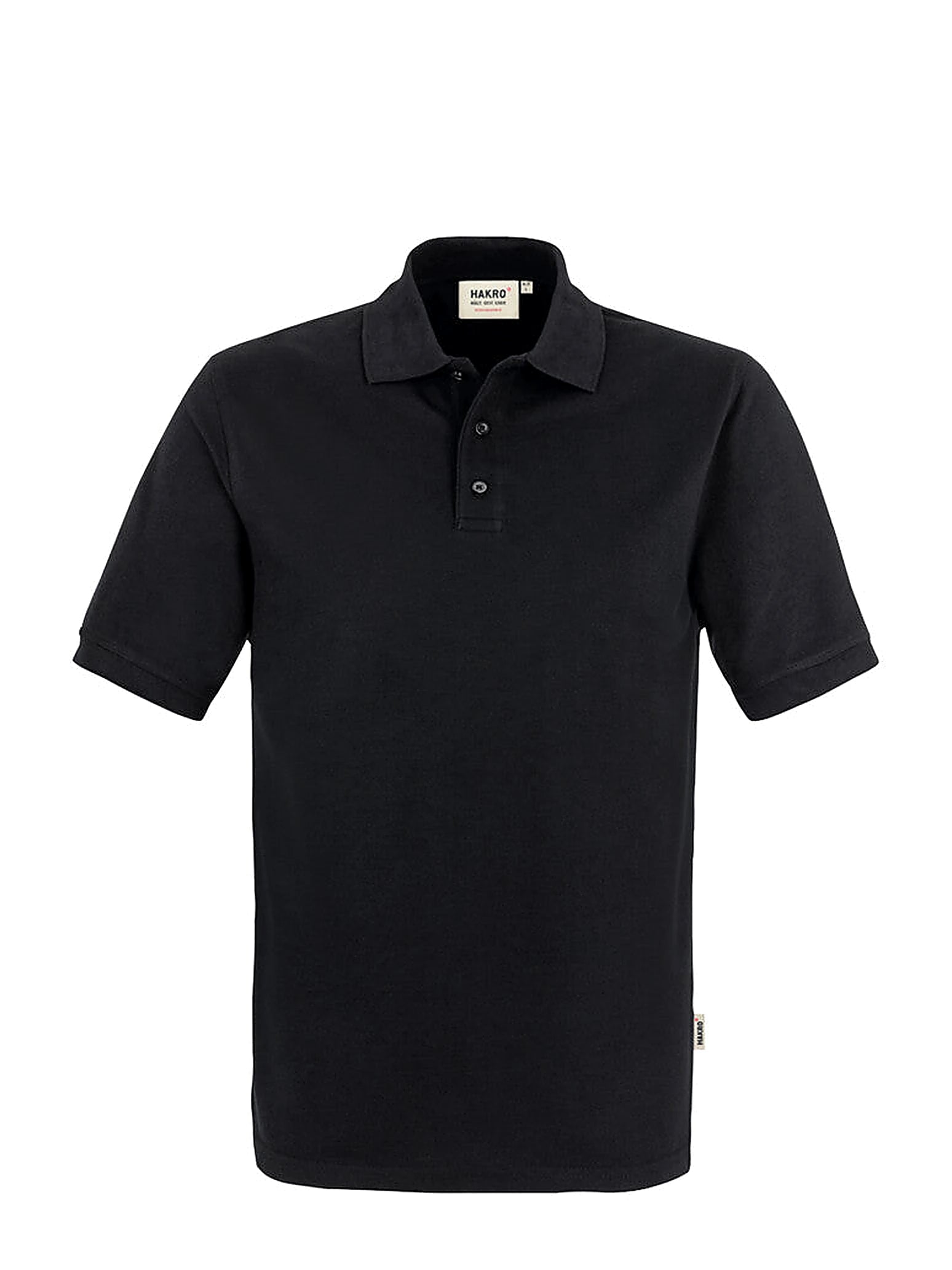 Performance Unisex Polo Mikralinar® Black by Hakro - ChefsCotton