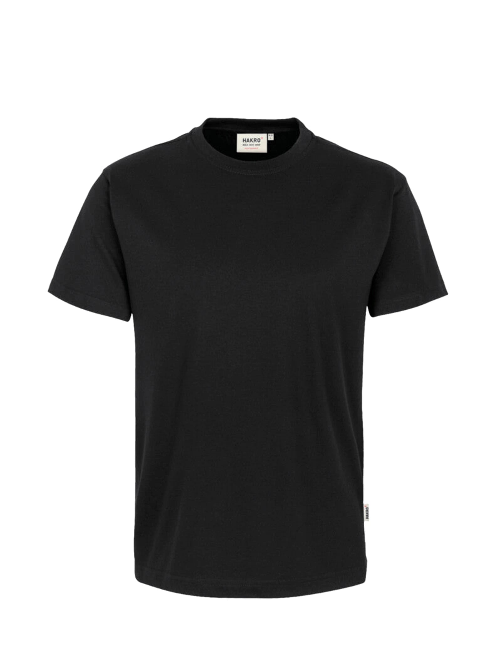 Performance Unisex T-Shirt Mikralinar® Black by Hakro - ChefsCotton