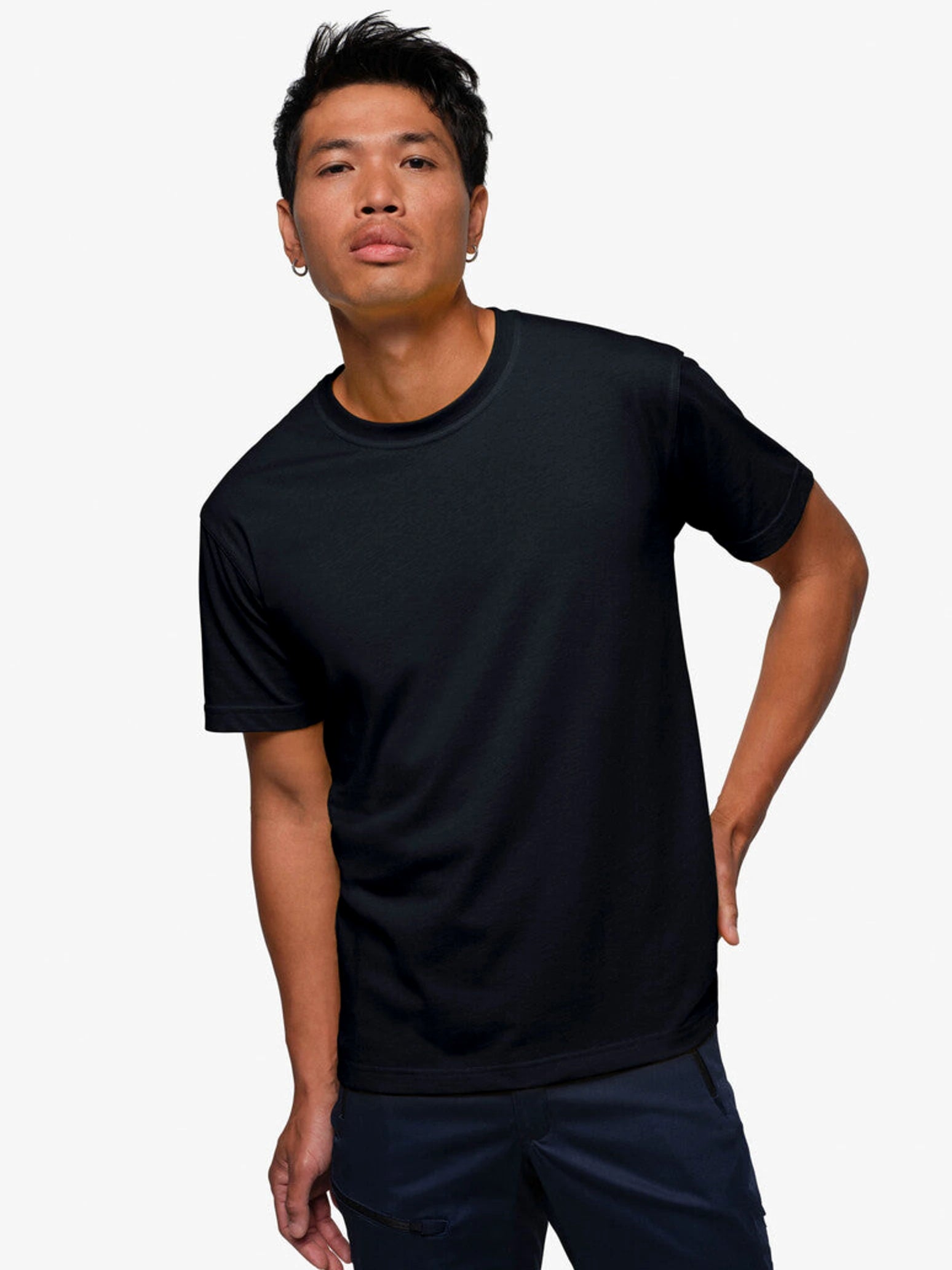 Performance Unisex T-Shirt Mikralinar® Black by Hakro - ChefsCotton