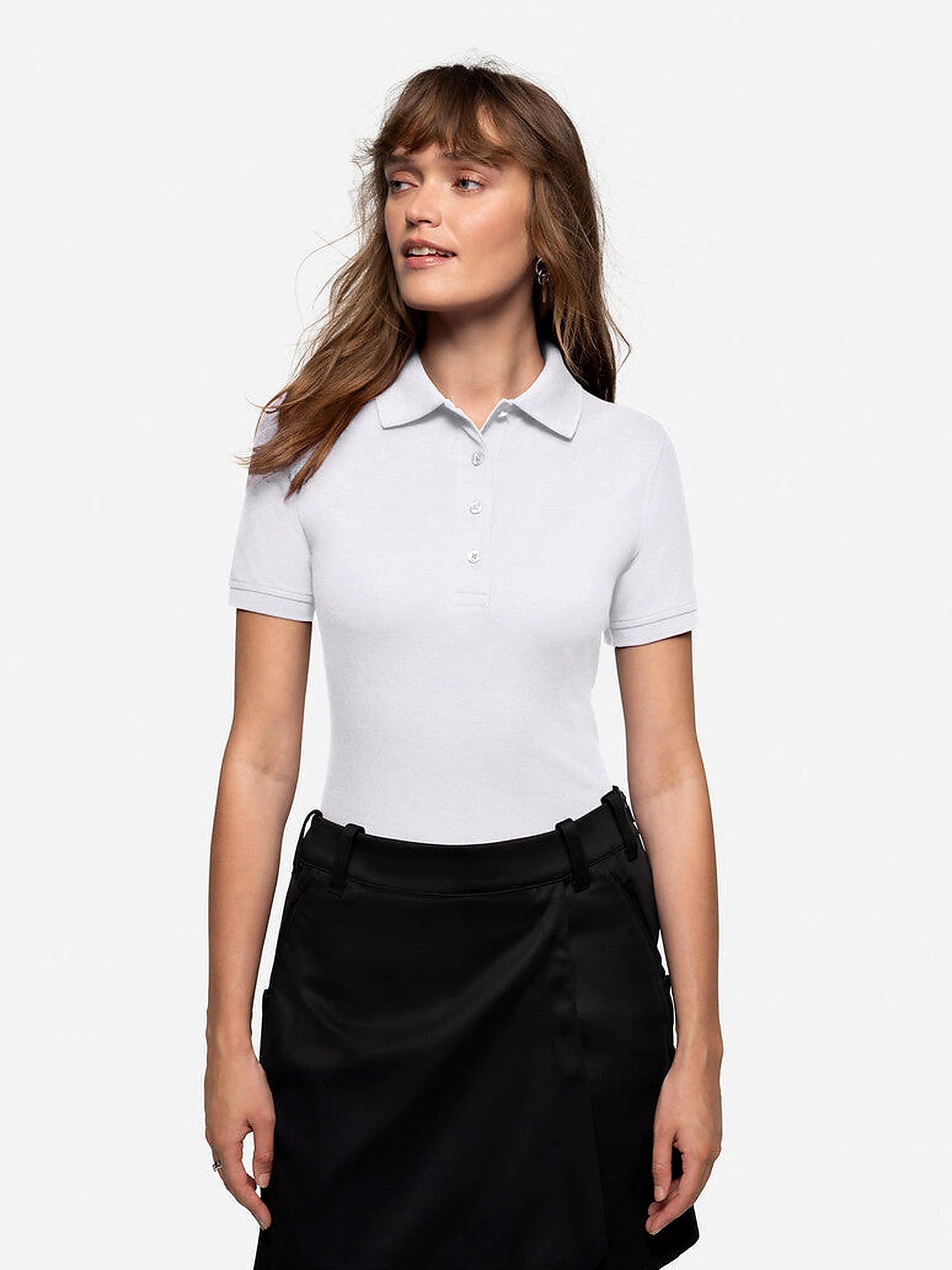 Performance Women Polo Mikralinar® White by Hakro - ChefsCotton