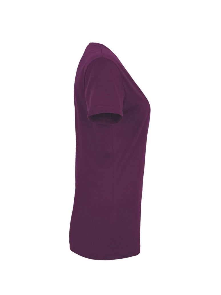Performance Women V-Shirt Mikralinar® Aubergine by Hakro -  ChefsCotton