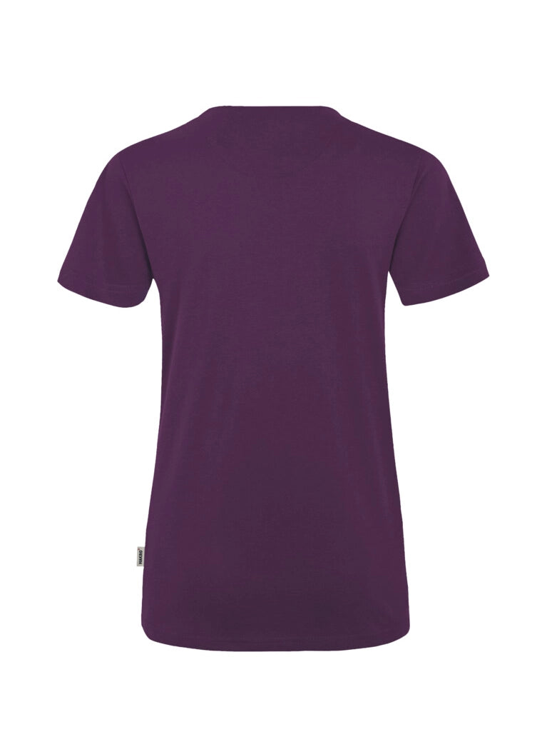 Performance Women V-Shirt Mikralinar® Aubergine by Hakro -  ChefsCotton