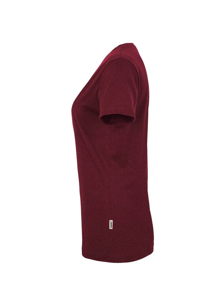 Performance Women V-Shirt Mikralinar® Burgundy by Hakro -  ChefsCotton