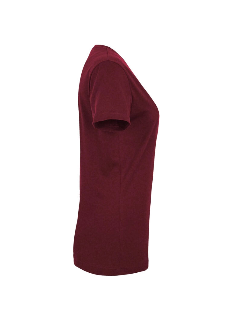 Performance Women V-Shirt Mikralinar® Burgundy by Hakro -  ChefsCotton