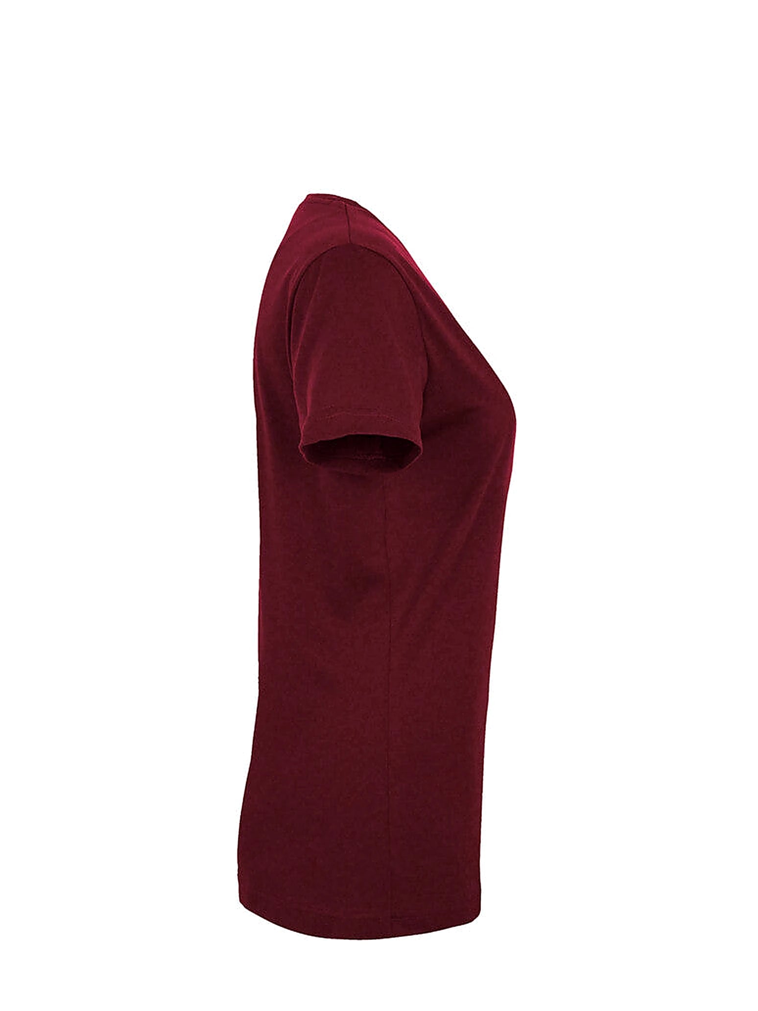 Performance Women V-Shirt Mikralinar® Burgundy by Hakro - ChefsCotton