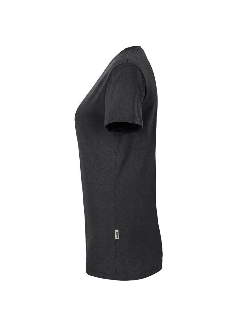 Performance Women V-Shirt Mikralinar® Carbon Grey by Hakro -  ChefsCotton