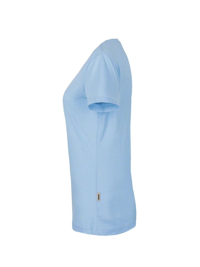Performance Women V-Shirt Mikralinar® Ice Blue by Hakro -  ChefsCotton