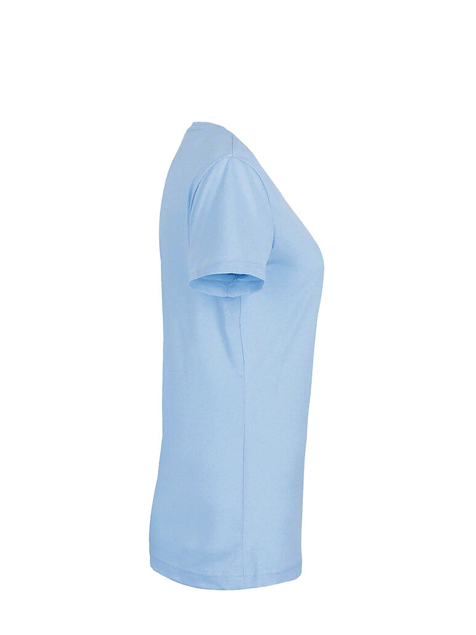 Performance Women V-Shirt Mikralinar® Ice Blue by Hakro - ChefsCotton