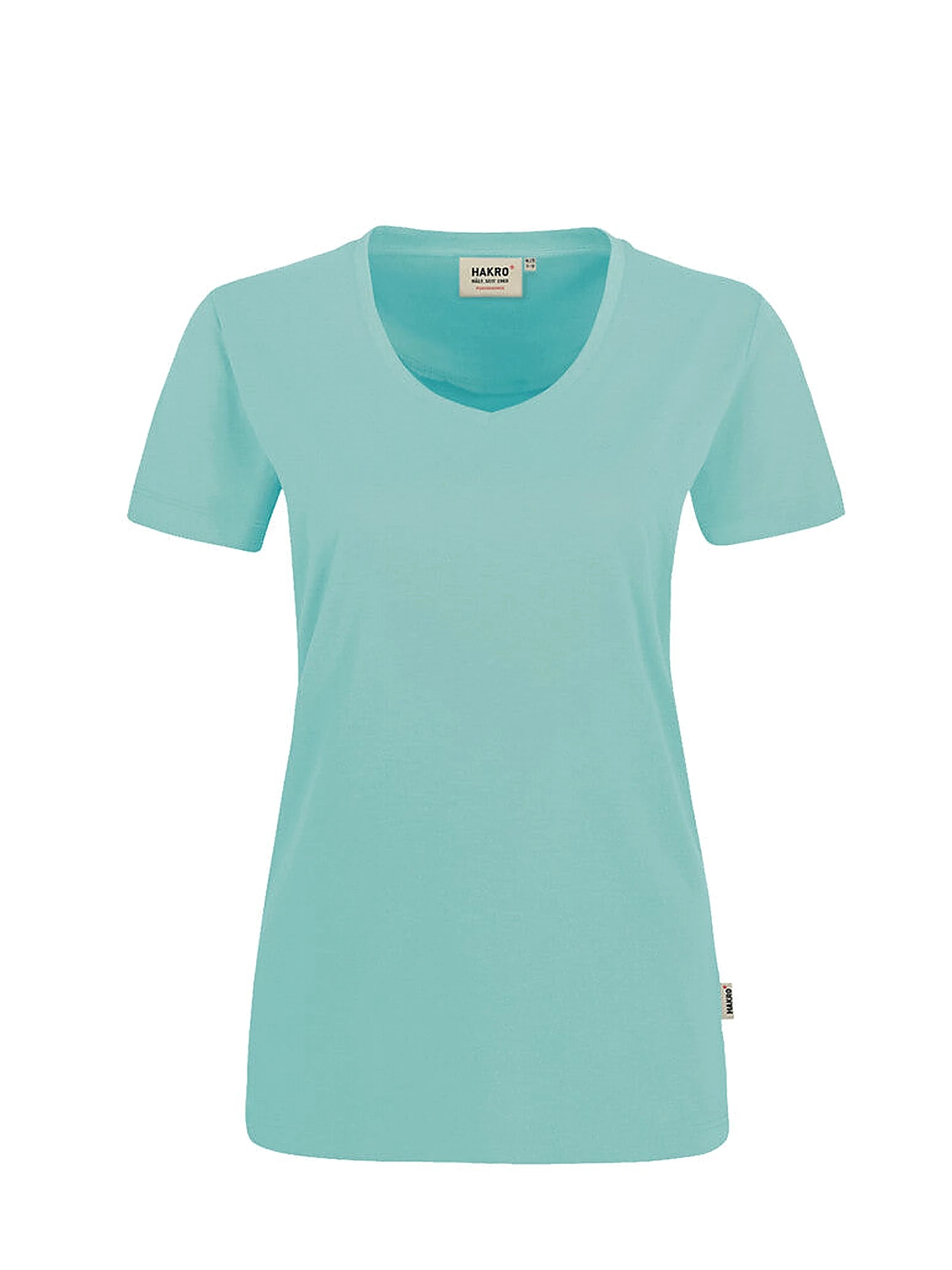 Performance Women V-Shirt Mikralinar® Ice Green by Hakro - ChefsCotton