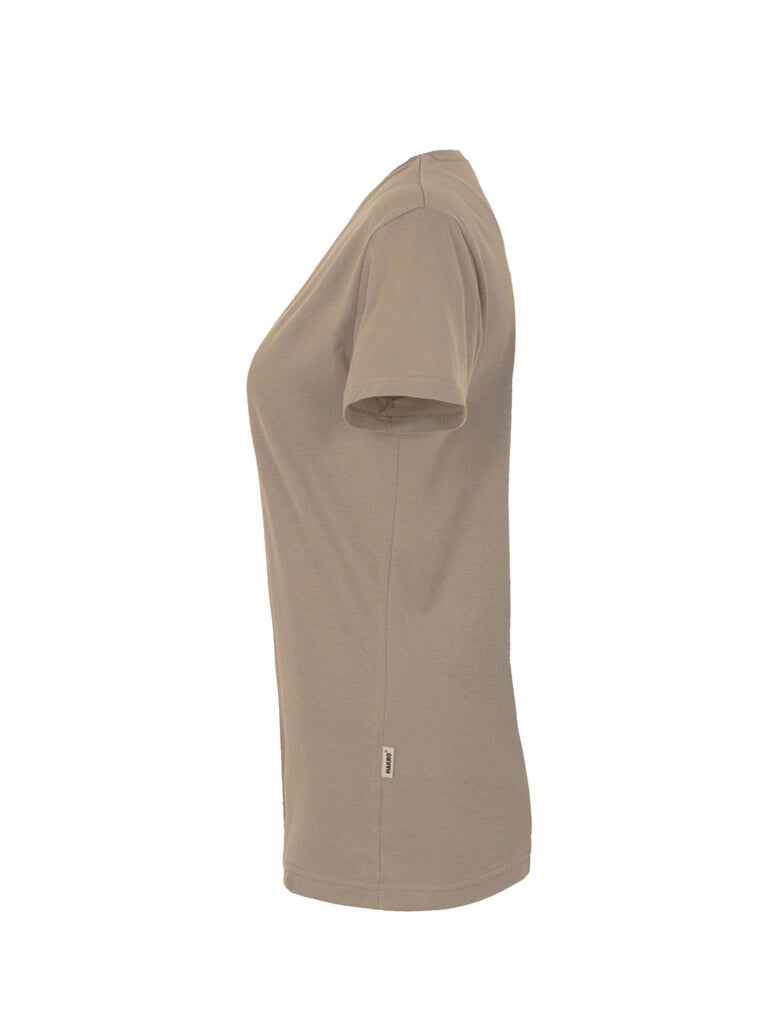 Performance Women V-Shirt Mikralinar® Khaki by Hakro -  ChefsCotton
