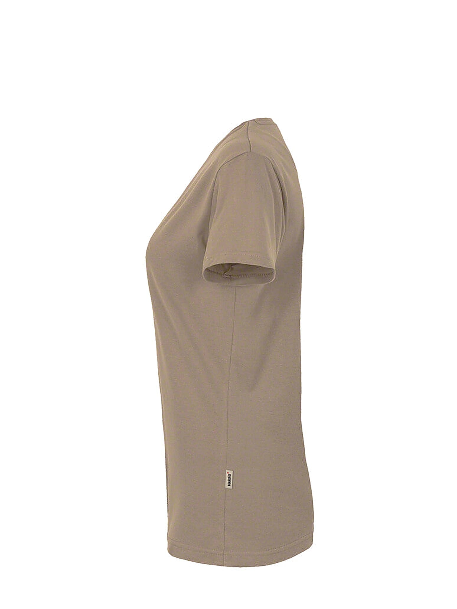 Performance Women V-Shirt Mikralinar® Khaki by Hakro - ChefsCotton