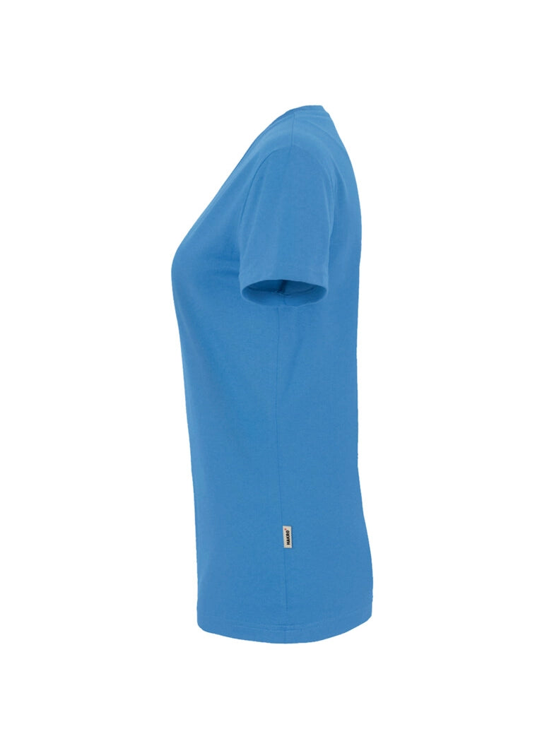 Performance Women V-Shirt Mikralinar® Malibu Blue by Hakro -  ChefsCotton