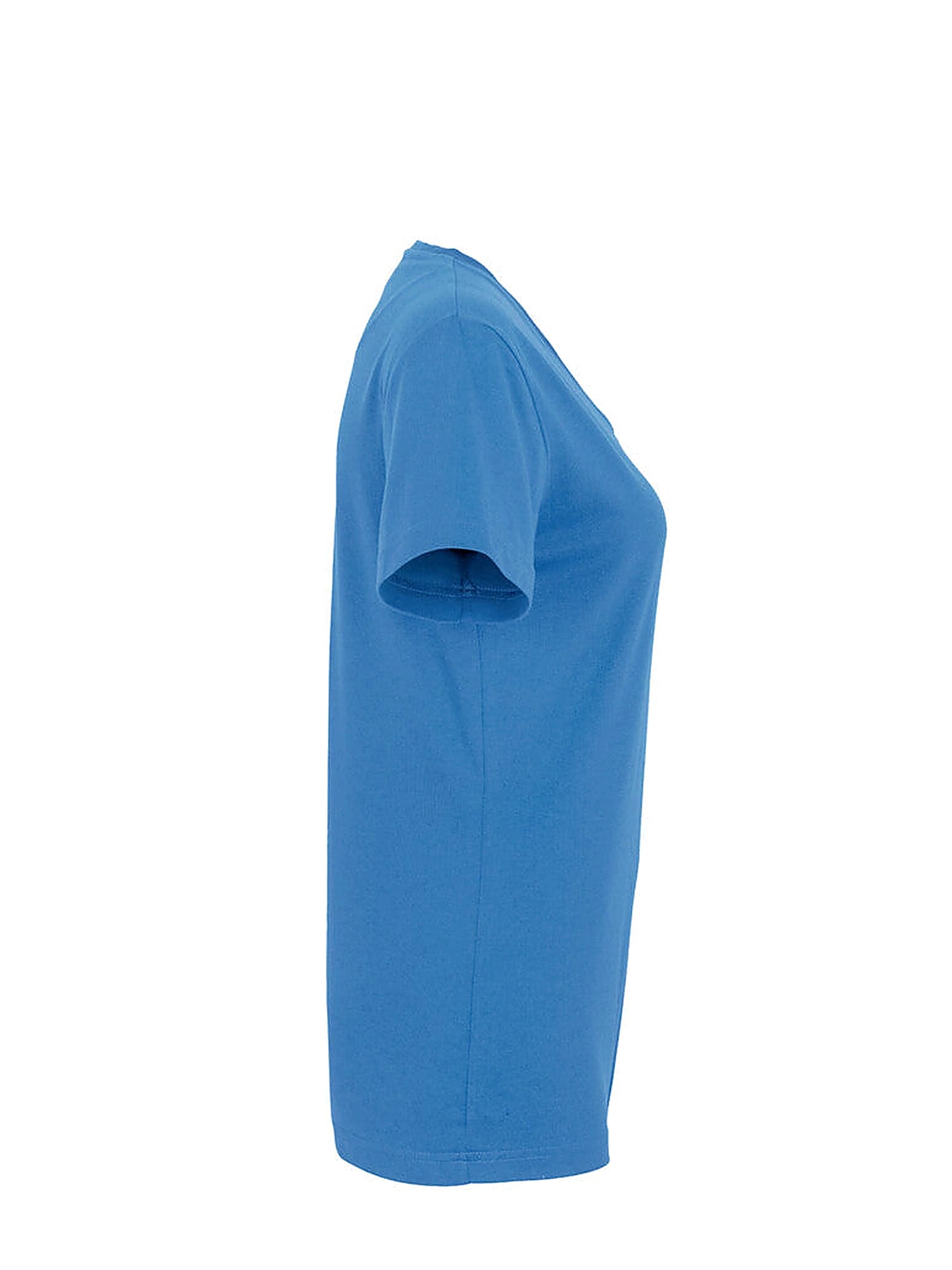 Performance Women V-Shirt Mikralinar® Malibu Blue by Hakro - ChefsCotton