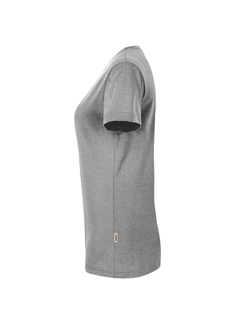 Performance Women V-Shirt Mikralinar® Mottled Grey by Hakro -  ChefsCotton