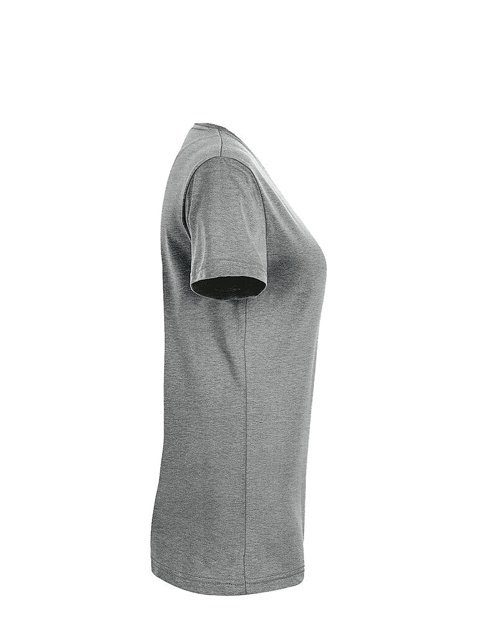 Performance Women V-Shirt Mikralinar® Mottled Grey by Hakro - ChefsCotton