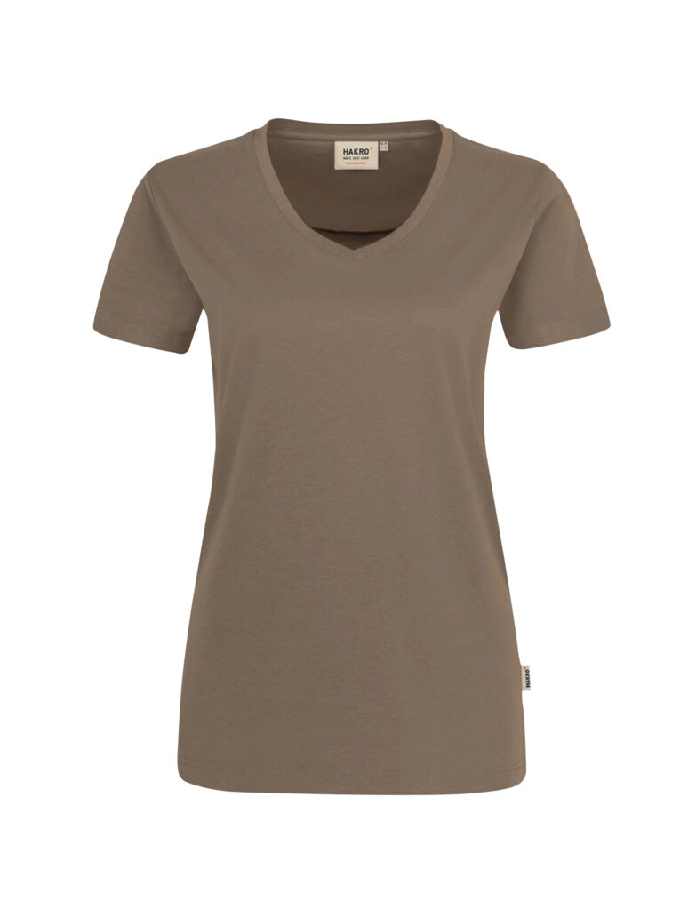 Performance Women V-Shirt Mikralinar® Nougat by Hakro -  ChefsCotton