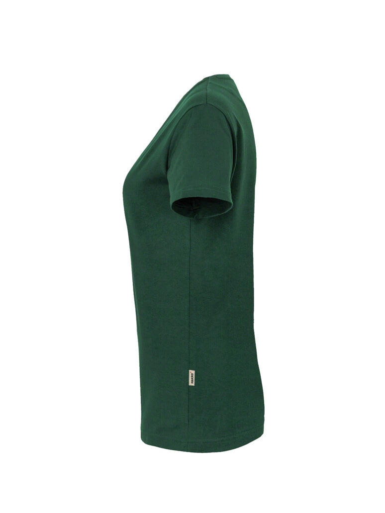 Performance Women V-Shirt Mikralinar® Pine Green by Hakro -  ChefsCotton