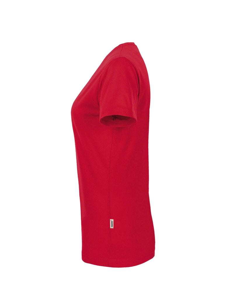 Performance Women V-Shirt Mikralinar® Red by Hakro -  ChefsCotton