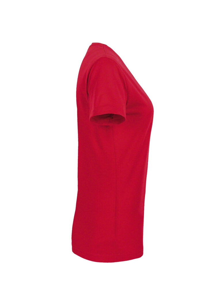 Performance Women V-Shirt Mikralinar® Red by Hakro -  ChefsCotton