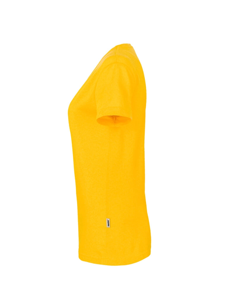 Performance Women V-Shirt Mikralinar® Sun Yellow by Hakro -  ChefsCotton