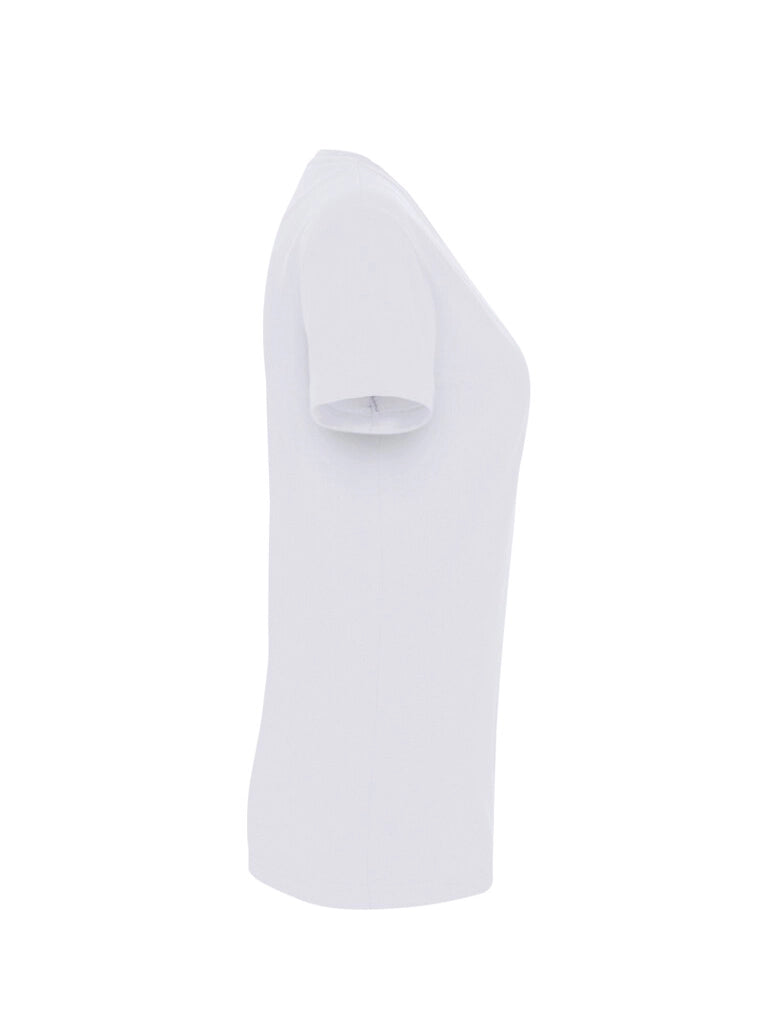 Performance Women V-Shirt Mikralinar® White by Hakro -  ChefsCotton