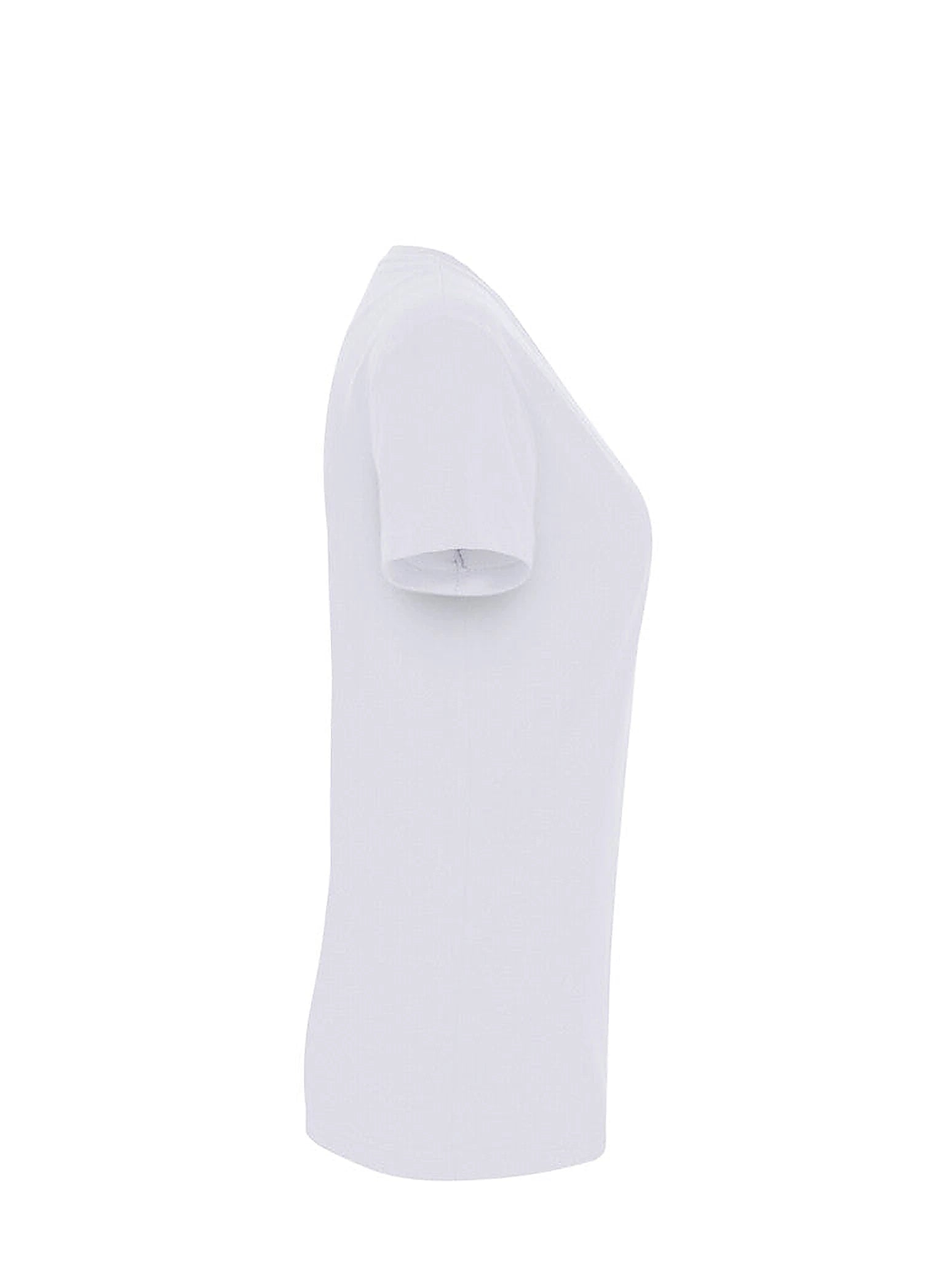 Performance Women V-Shirt Mikralinar® White by Hakro - ChefsCotton