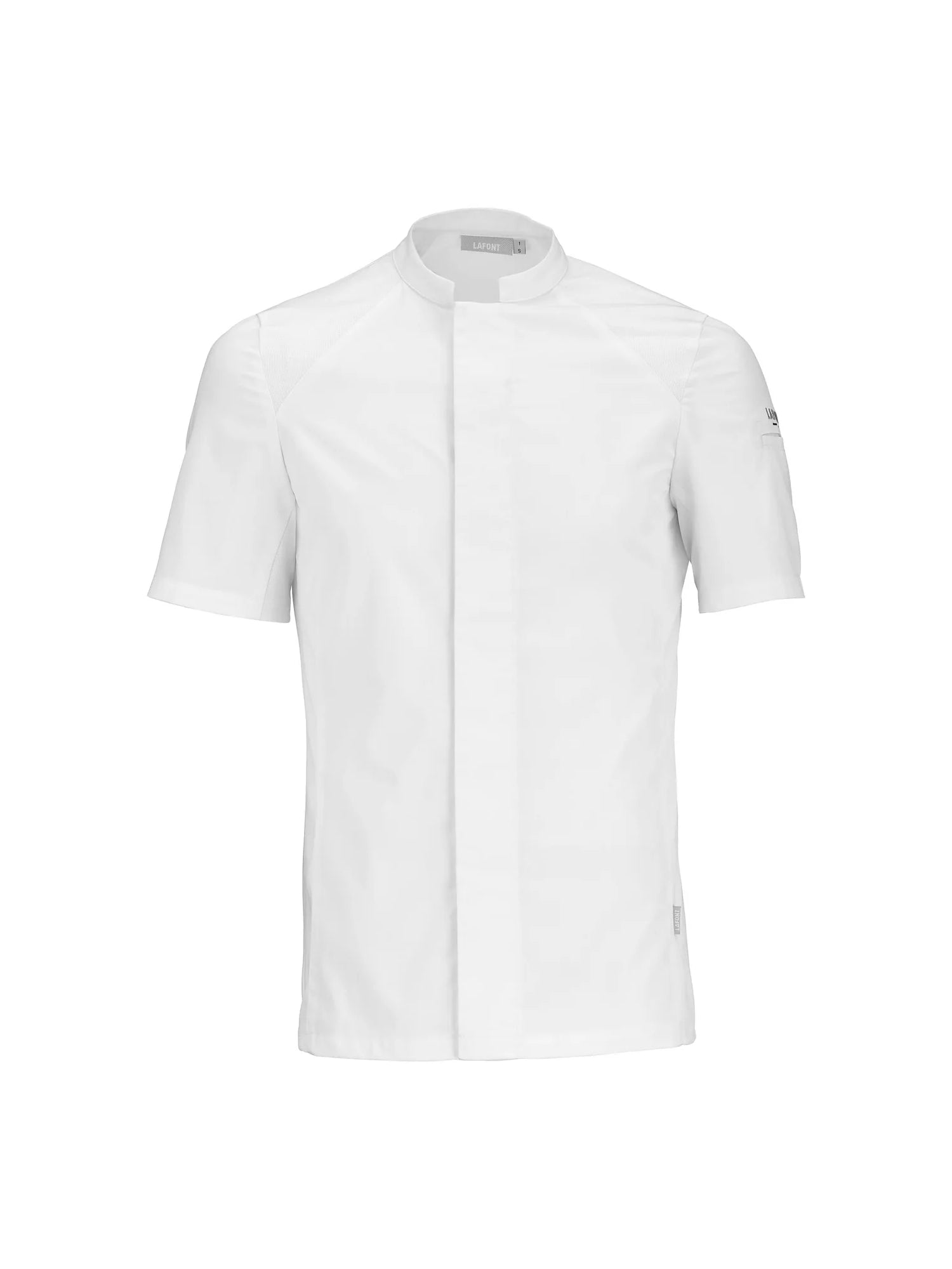 Short-Sleeved Chef Jacket Basil 2 White by LaFont -  ChefsCotton