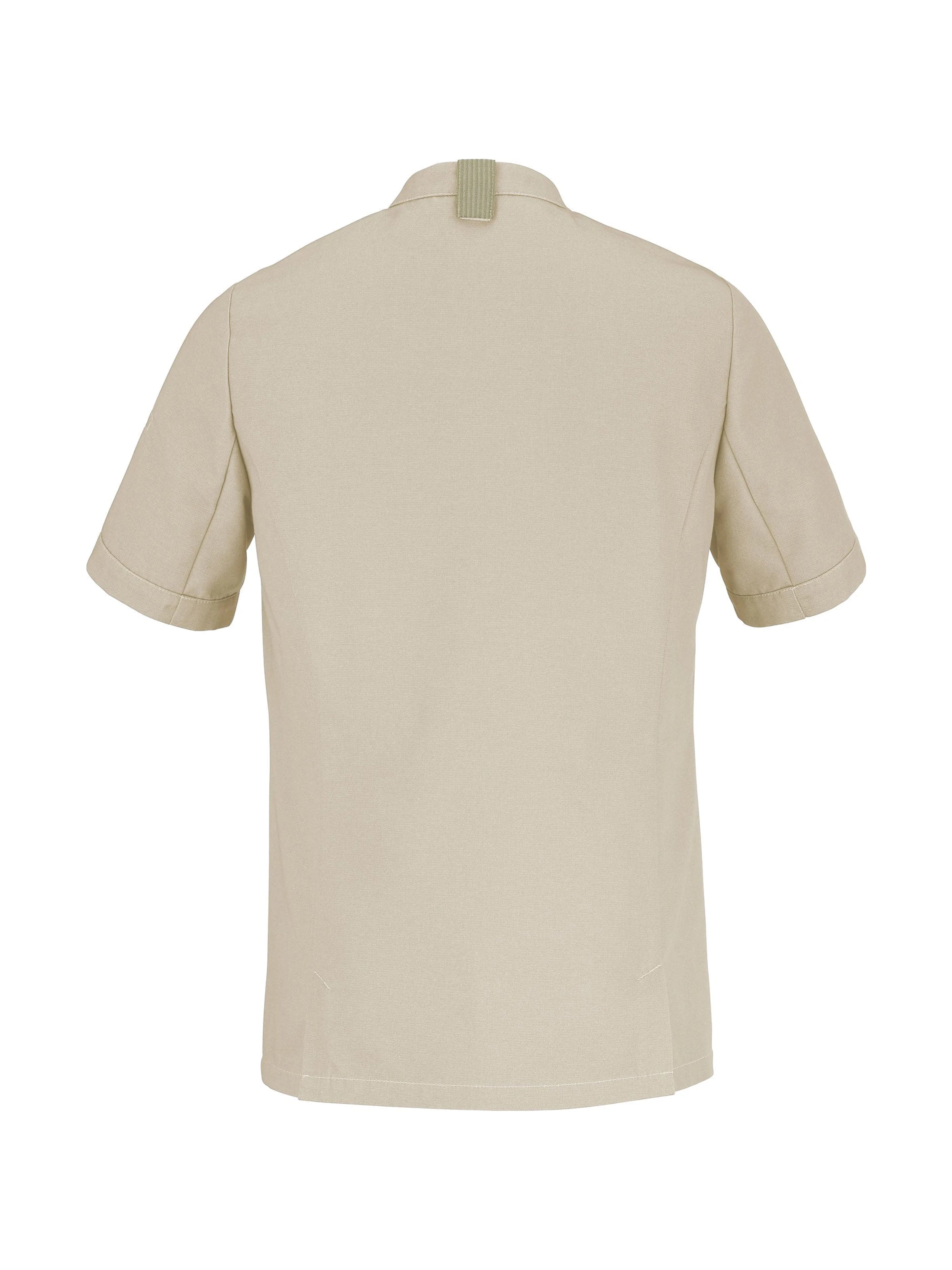 Short-Sleeved Chef Jacket Gombo Beige by LaFont ChefsCotton