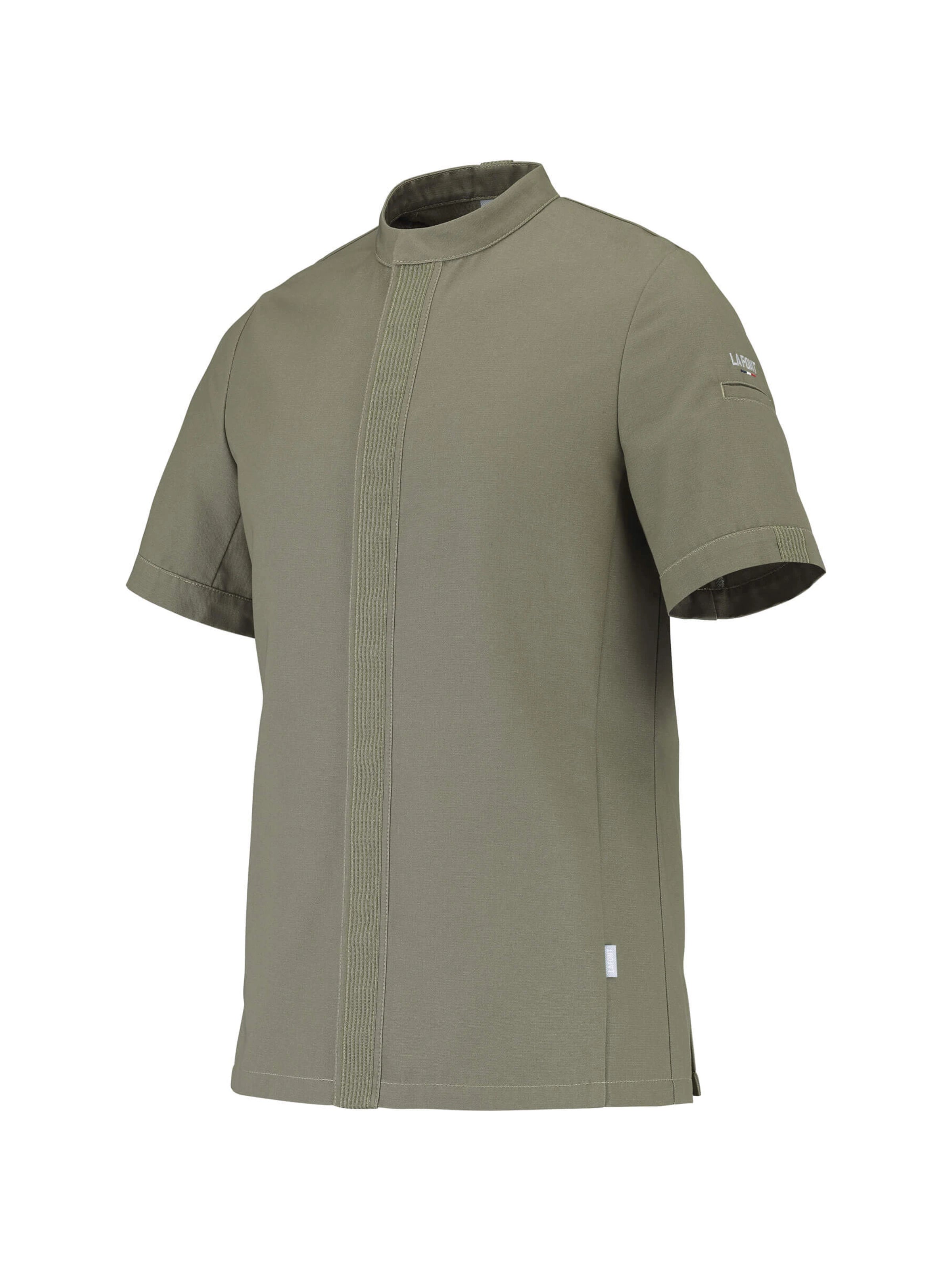 Short-Sleeved Chef Jacket Gombo Khaki by LaFont ChefsCotton