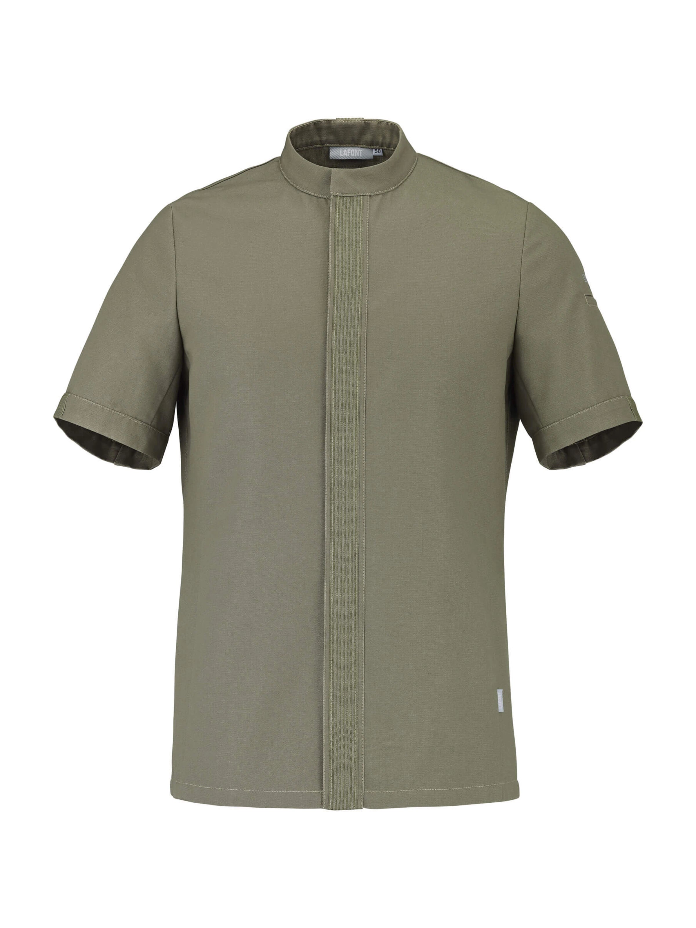 Short-Sleeved Chef Jacket Gombo Khaki by LaFont ChefsCotton