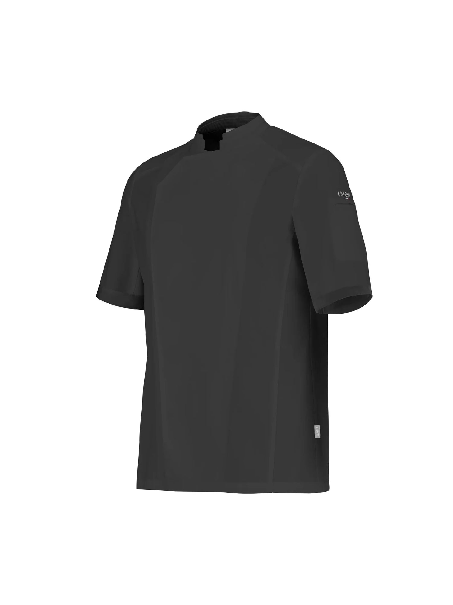 Short-Sleeved Chef Jacket Lemongrass 2 Black by LaFont -  ChefsCotton