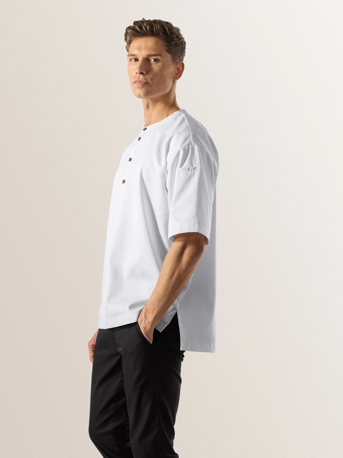 T-Shirt Gorgio White by Le Nouveau Chef -  ChefsCotton
