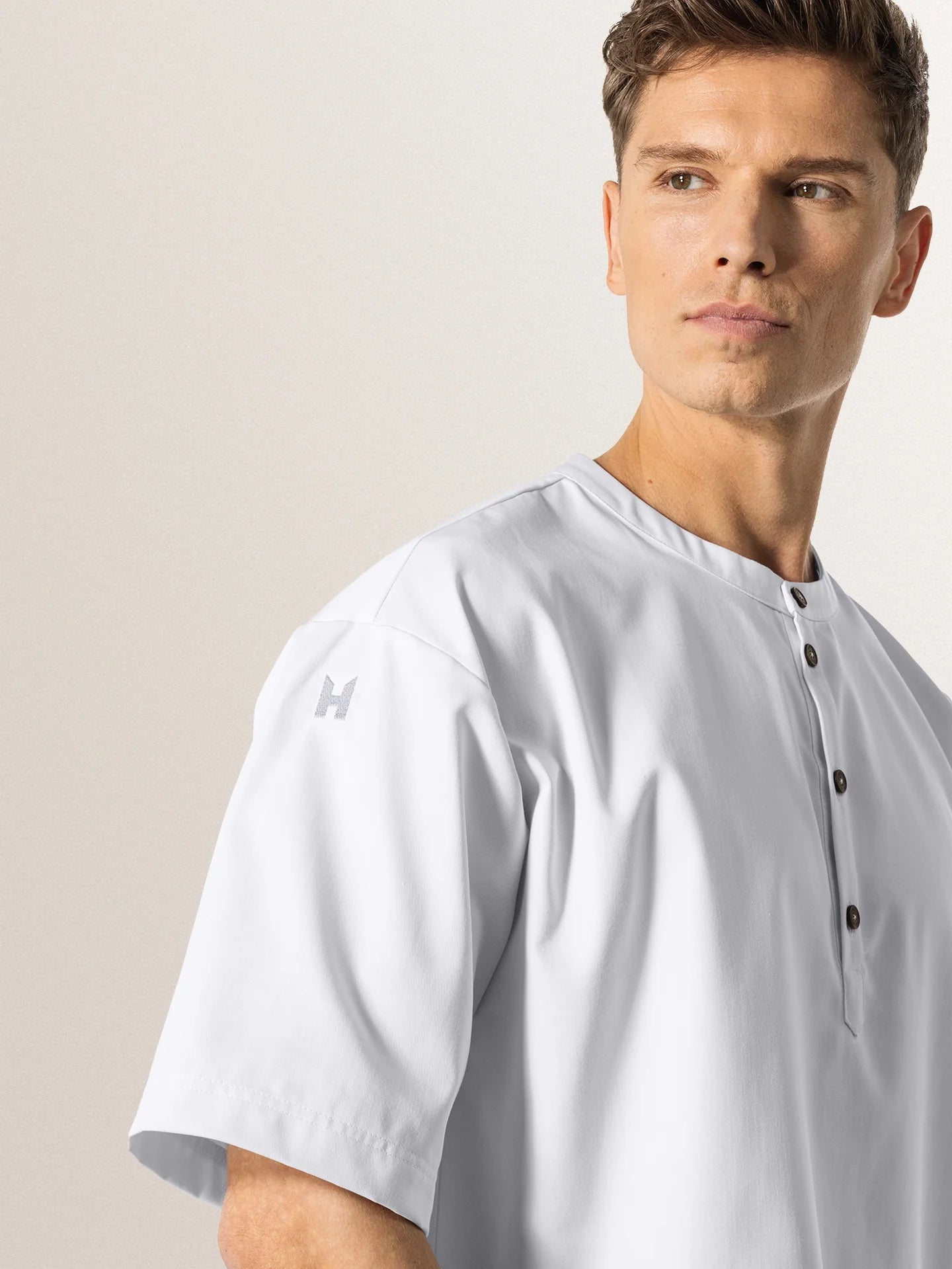 T-Shirt Gorgio White by Le Nouveau Chef -  ChefsCotton