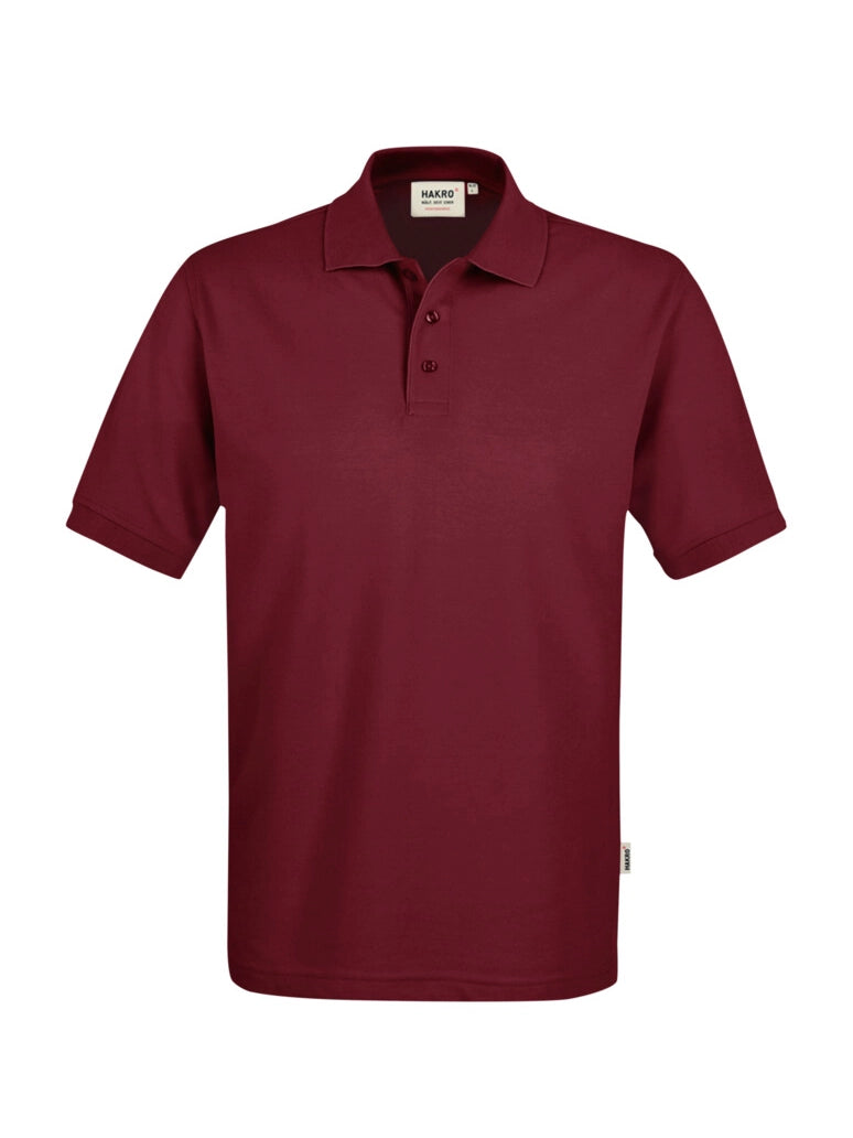 Unisex Polo Performance Mikralinar® Burgundy by Hakro -  ChefsCotton